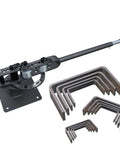 Compact Bench Top Metal Bender With 7 Dies, Manual Flat Bar Bender, Pro Grade Heavy Duty Machine, 44 Inch Handle, YP-9
