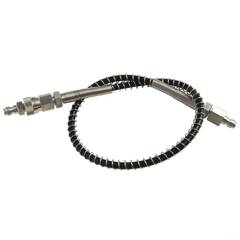Pro Grade 20 Inch High Flow Air Hose Adapter For HPA Fill Station 4500 PSI Connection, spring reinforced, steel ends