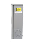 135 Amp Four Jaw Ringless Meter Socket With Ringless Cover For Overhead And Underground Feed side view