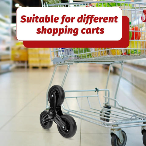 Heavy Duty Stair Climbing Wheel Replacement For Folding Shopping Trolleys And Material Transport Carts on shopping cart