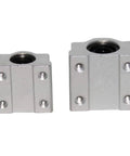 Four Pack Linear Motion Bearing Slides SCS8UU For CNC Machines And 3D Printers SCS6UU To SCS25UU Range on white background