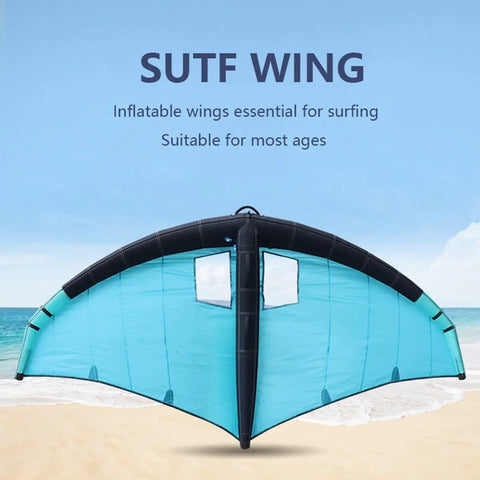 Handheld Inflatable Wing Foil Kite For Wind Wing Foiling With Storage Bag, Durable Dual Airbag Surf Wing on beach