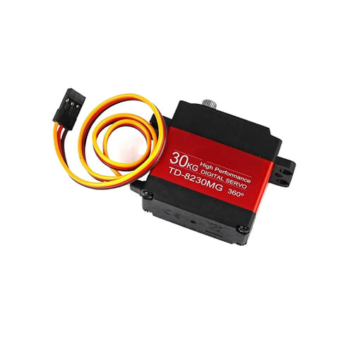 Built Tough 30kg Digital Servo Motor With Full Metal Gears And Carbon Brush For Rc Cars Robots And Diy Builds Rock Solid Precision Control 4.8 To 8.4 Volt 360 Degree Option