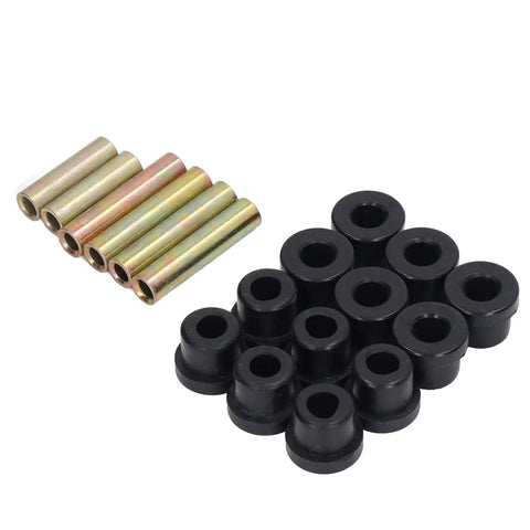 Rear Leaf Spring Bushing Kit 4 Pack Sleeve And Pin Set Replacement For Precedent 2004 And Up And Tempo 2018 And Up Gas Electric Durable Rubber And Metal, 4 sleeves and bushings