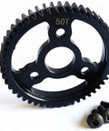 Beefed-Up 50T Steel Spur Main Gear For One Tenth Scale RC Cars Like Slash Stampede Rustler Bandit Jato Rally E Revo Summit T Maxx 4x4 And 2WD