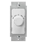 Illumatech Quiet Fan Speed Control For Decora 120V AC 60Hz 1.5A RTF01-10W White showing front panel with speed settings