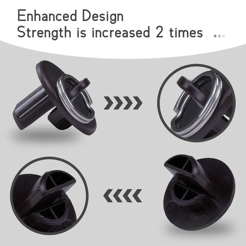 Enhanced design component of Heavy Duty Bungee Kit With End Cap For Indoor And Outdoor Sunshades And Roller Blinds, 2 Pack Brown