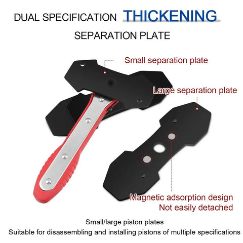 Pro Grade Car Brake Caliper Press Tool With 360 Degree Rotation And Auto Swing Ratchet Expander Wrench showing separation plates