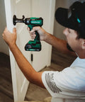 Person using Cordless 18V Impact Driver Sub-Compact Brushless, 1/4 In Hex, Lightweight Yet Powerful, 1240 In-Lbs Torque, 3200 RPM