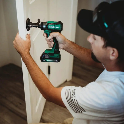 Person using Cordless 18V Impact Driver Sub-Compact Brushless, 1/4 In Hex, Lightweight Yet Powerful, 1240 In-Lbs Torque, 3200 RPM