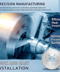Precision manufacturing process for Heavy Duty Rear Brake Drum Replacement Built Tough For Killer Stopping Power And Rock Solid Durability On Your Scion IQ.