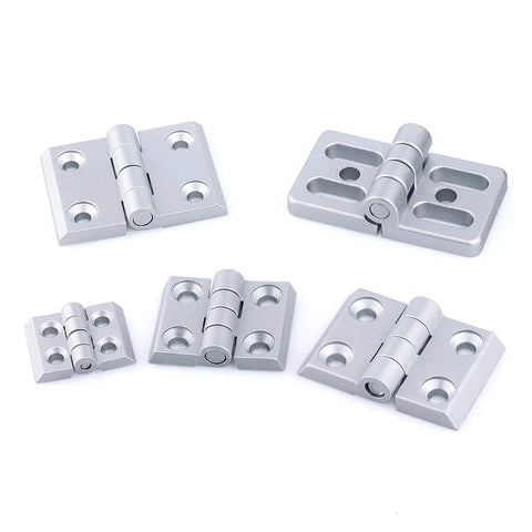 Heavy Duty Ball Bearing Door Hinges For Aluminum Profiles 2020 3030 4040 Black Stainless Steel Construction Quiet Close