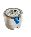 Universal Pro Grade Watch Movement Holder With Double Sided Aluminum Base holding watch mechanism securely in place