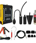 Street Cred Garage Tested Automotive Smoke Tester Machine Plug N Play Diagnostic Kit Includes Pre Made Fluid For Hunting Down Evap Intake Egr Air Leaks Fast with tools and accessories.