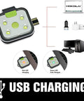 Two Pack Go To Night Run Lights For Runners with USB charging compatibility, ultra bright LED, four lighting modes, for outdoor adventures