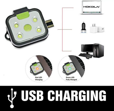 Two Pack Go To Night Run Lights For Runners with USB charging compatibility, ultra bright LED, four lighting modes, for outdoor adventures