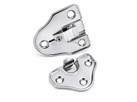 Heavy Duty Toggle Catch Lock Metal Hasp Latch Clasp For Chest Box Gift Bag Suitcase Furniture Hardware DIY With Screws Secure Buckle Strong Build Quality 70x40mm Package silver metal latch set