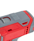 Close-up of Go-To 21V Cordless Metal Shears control panel showing speed settings and durable casing design.