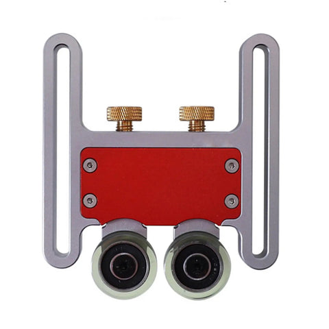 Pro Grade Table Saw Roller Jig For 30 Mm Sliding Tracks And T Slots Aluminum Alloy With Anodized Finish