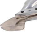 Close-up of Heavy Duty Cordless Metal Shear Cutter With Powerful Brushless Motor cutting edge, showcasing precision design and smooth finish.