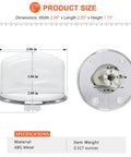 White Washer Control Knob Replacement Dial 2 Inch Wide 1.75 Inch High Snap On Fit For Most Washers No Fuss Easy Install Replaces 1264403 AP3994965 AH1482286 EAP1482286 PS1482286, white ABS metal washer knob size chart