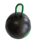 Beefy Round Ball Archery Target For Backyard Practice Built Tough With Self Healing Foam 9x9x9 Inch Surface shown with green handle