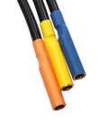 Close-up of wiring connectors from the 85A Brushless Smart ESC And 4000Kv Sensorless Motor Combo For RC Cars And Trucks, SPMXSEMC02.