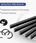 180 Pcs Snap Ring Set For Holes 4 To 20 Mm In 65Mn Spring Steel Phosphated Surface Retaining Rings