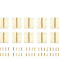 Gold Mini Butterfly Door Hinges 25mm By 20mm With Screws Ideal For Cabinets Drawers Jewelry Boxes And Small Furniture Decorative Hardware Pack Of 10