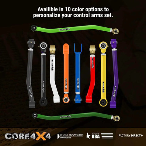 Rear Heavy Duty Panhard Track Bar Compatible With Ram 2500 2014 2024 Upgrade For Stable Axle Alignment Tow Haul Off Road Performance Under Heavy Loads Durable Suspension Improve Handling And Vehicle Control, colored control arms set display
