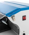 Pro Level Jewelry Bench Polisher Featuring A Beefy 200 Watt Motor Cranking 10000 Rpm With Foolproof Speed Lever showing controls and dust catcher.