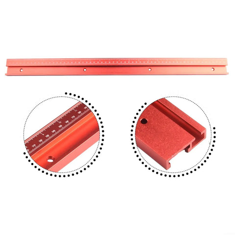 45 Type T Slot Miter Track For Router Tables And Saws All In One Woodworking Guide Track With 600mm Length aluminum alloy detail