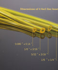 Echo Compatible Fuel Tube Hose Kit Four Sizes Two Feet Each For 2 Cycle Trimmer Chainsaw Lawn Mower Blower Engines