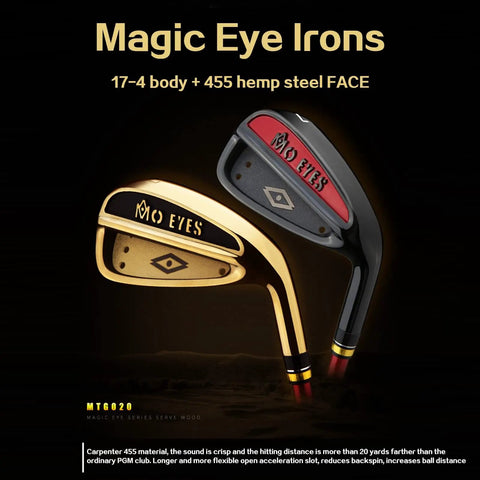 Pro Grade Mens Golf Iron Set Featuring Heavy Duty Stainless Heads And Responsive Carbon Shafts Built For Explosive Distance detailed view