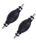 Two Pack Hand Primer Bulbs For Fuel Transfer Rubber One Way Vacuum Fuel Line Valve Fuel Pump Hose For Marine Boats Six Millimeter Three Eighths Inch Fit For Gasoline Diesel Petrol