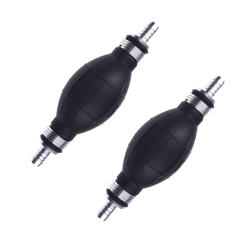 Two Pack Hand Primer Bulbs For Fuel Transfer Rubber One Way Vacuum Fuel Line Valve Fuel Pump Hose For Marine Boats Six Millimeter Three Eighths Inch Fit For Gasoline Diesel Petrol