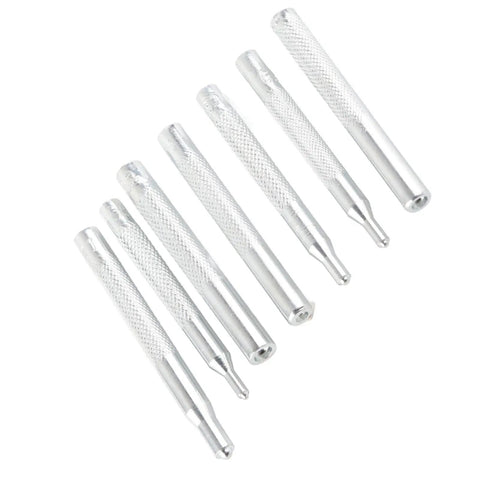 11 Piece Leather Craft Snap Fastener Tools Kit For DIY Projects, Pro Grade Steel Rivet Punch And Hole Punch 2.5mm And 3mm set