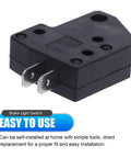 Hardcore 2 Pack Motorcycle Brake Light Switch Set Left And Right Dual Stop Lamp Controls Heavy Duty Black close-up view for installation.
