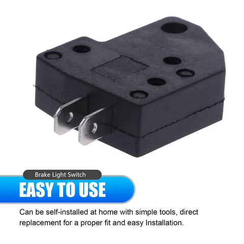 Hardcore 2 Pack Motorcycle Brake Light Switch Set Left And Right Dual Stop Lamp Controls Heavy Duty Black close-up view for installation.