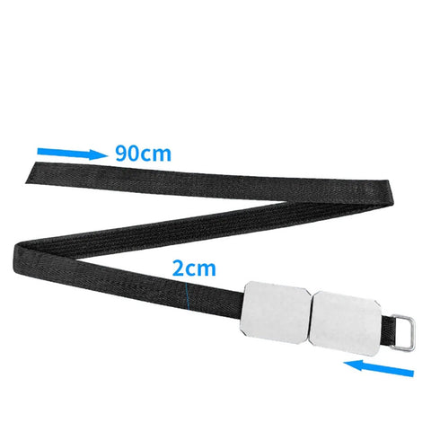 Adjustable Sofa Connector Strap For Quick Install And Reinforcement Anti Slip Cinch Strap Prevents Sofa Slippage And Separation Durable Furniture Clip For Secure Couch Setup shown with 90cm length and 2cm width.