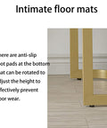 Tough As Nails Heavy Duty Table Legs With Adjustable Leveling Feet showing anti-slip foot pads for floor protection.