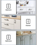 Five Inch Stainless Steel Cabinet Handles 10 Pack Brushed Nickel Modern Kitchen Cupboard Pulls in different rooms