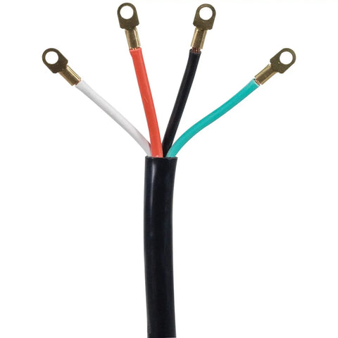50 Amp Range Cord 4 Prong 4 Wire With Eyelet Connectors 10 Foot Copper Appliance Power Cord For Stoves And Dryers Heavy Duty Copper Wiring