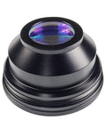 F Theta Scan Lens Field 110x110mm With 163mm Focal Length for Fiber Laser Engravers showing the front optics and M85 thread