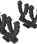 Rhino Grip XL Double Set Pair For ATV Gear Mounts, 360 Degree Rotating, Tool Free Adjustable Angles, Handles Up To 20 Lbs in black