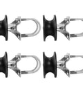 Four Pack Cantilever Gate Rollers With H Shaped Wheel Groove Heavy Duty Sliding Gate Hardware Kit Fits 2in Fence Frames