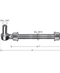 Stainless Steel J Bolt Gate Hinge 304 Grade Post Hinge For Farm Gate And Chain Link Fence Gate 8 Inch Long With Five Eighth Inch Pin