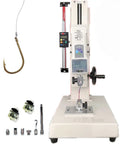 Versatile Tensile Testing Machine With Digital Force Gauge System, Dual Tension And Compression Testing, 0.01N Resolution For Precise Textile Measurements, Push Pull Breakpoint Capability, Ruler Included, 100N Range with hook and probes