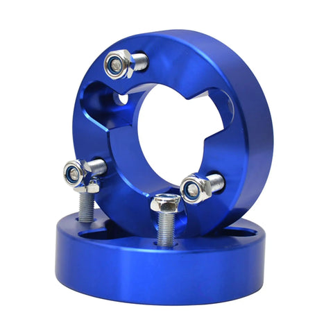 Heavy Duty 2 Inch Front Suspension Lift Kit For Isuzu D Max Mu X 2012 To 2025 Cnc Machined Aluminum strut spacer in blue.