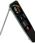 Digital Kitchen Thermometer For Cooking With No Fuss 0.5 Second Instant Read 3.8 Inch Color Touchscreen IP67 Waterproof Food Probe